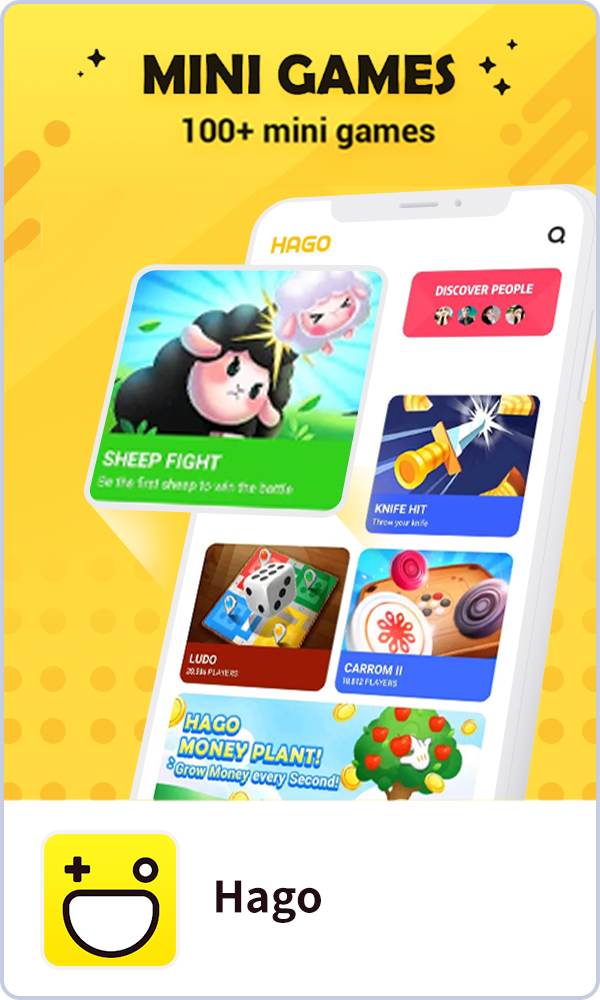 Hago app advertising